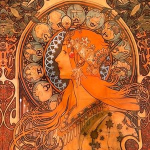 Unique Alfons Mucha Throw Pillow Case